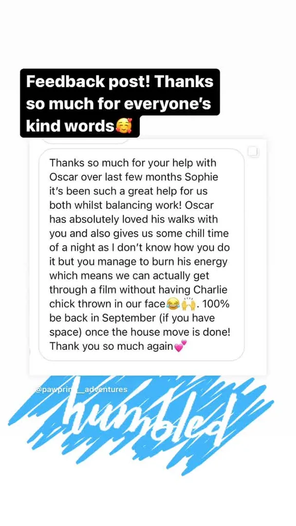 Customer testimonial